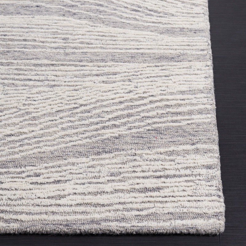 Metro Bridget Abstract Area Rug Indoor Handmade Soft Wool Cotton Backing Modern