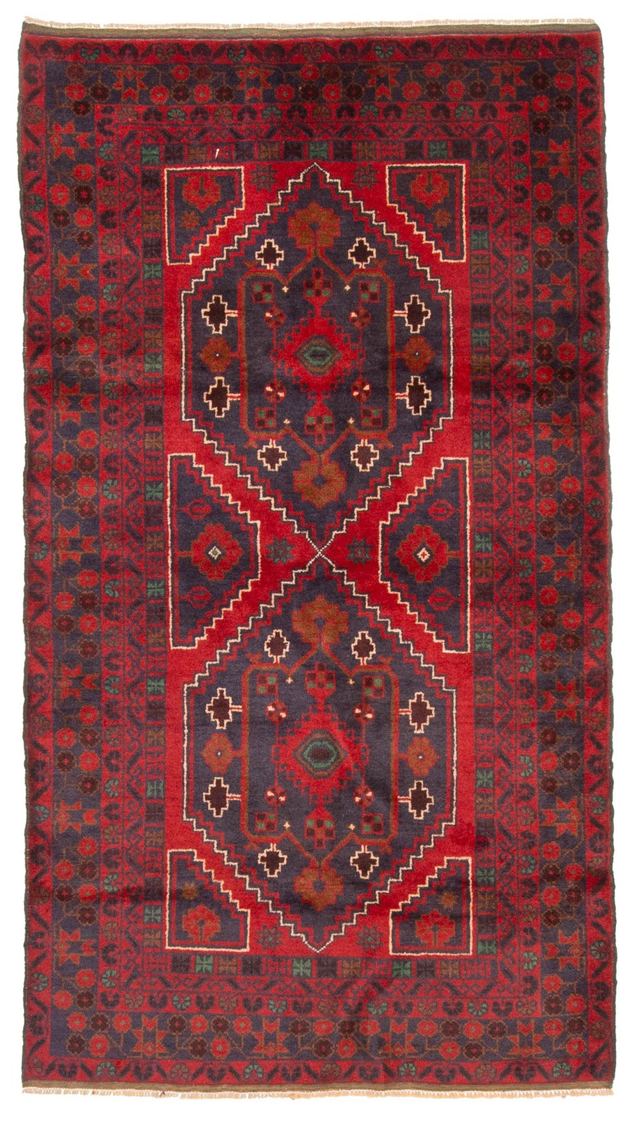 Traditional Vintage Hand-Knotted Area Rug 3’5″ x 6’2″ Oriental Wool Carpet