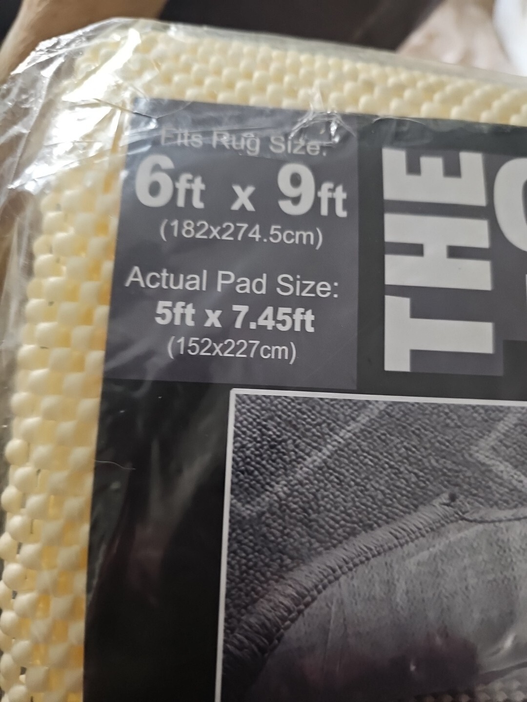 The Gripper Rug Cushion Fits 6ft X 9ft