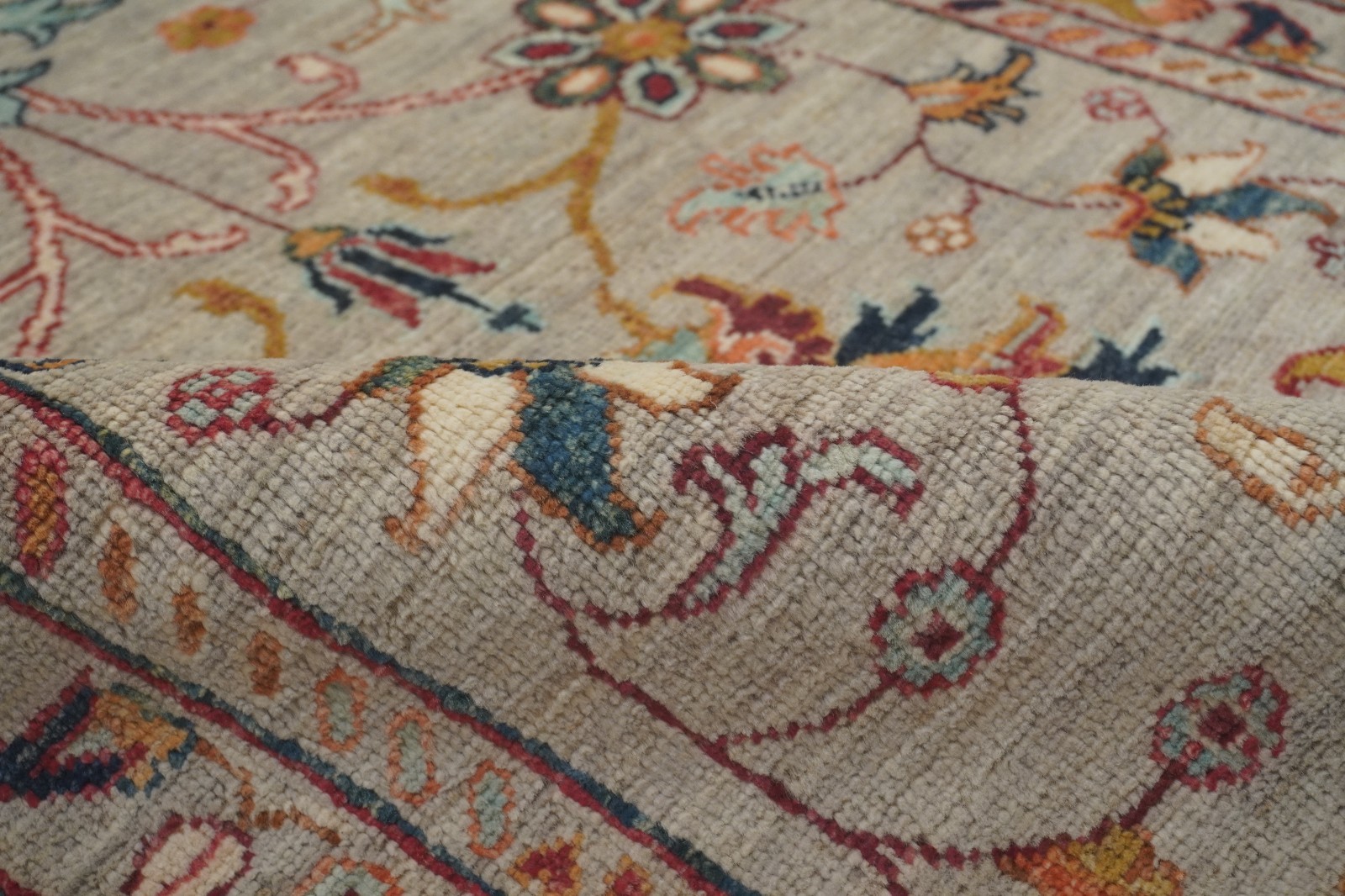 3×4 ft Gray Waziri Afghan Hand Knotted Tribal Small Area Rug