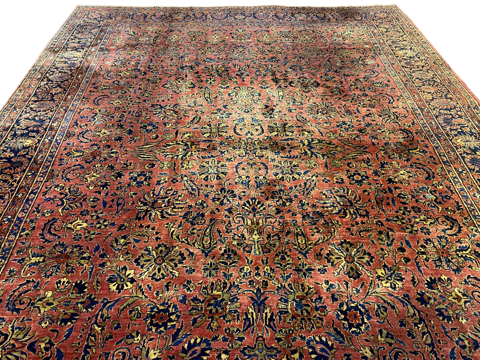 Large 11×15′ ANTIQUE Perssiaan Saroukk Rug #F-6395