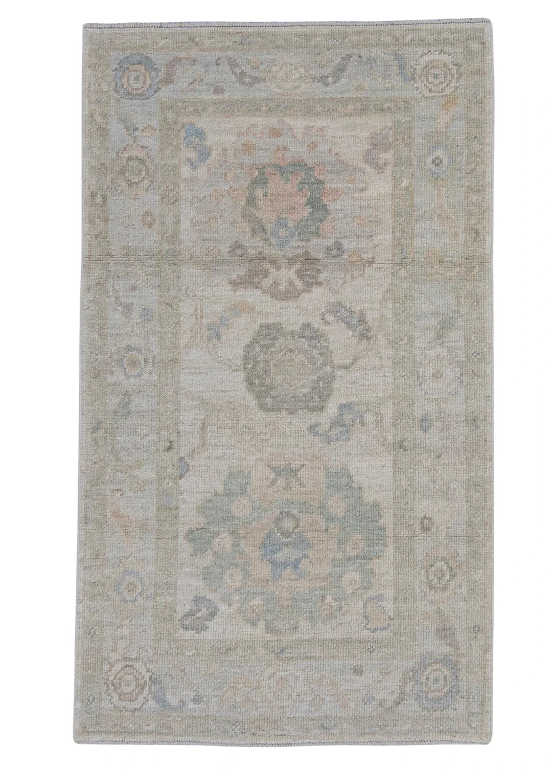 Turkish Oushak Rug Oriental Handmade Rug 2’11” x 5’1″ #16164