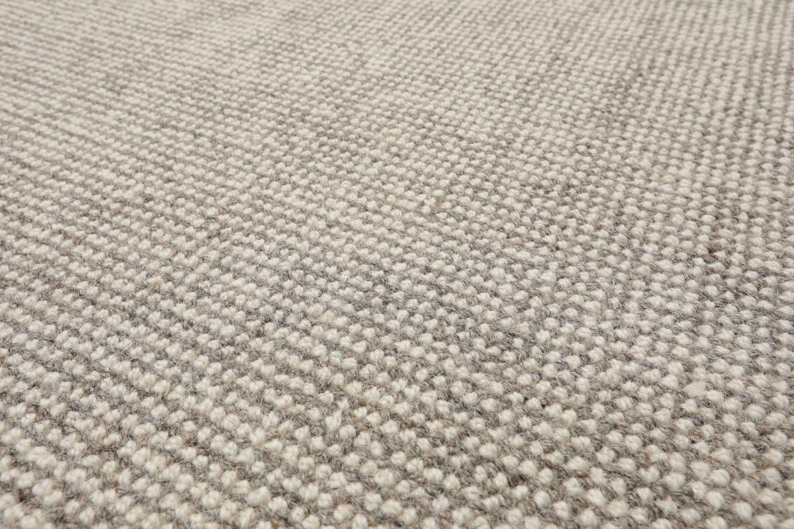 LoomBloom Multi Size Ivory Hand Tufted Textured Berber New Zealand Wool Rug