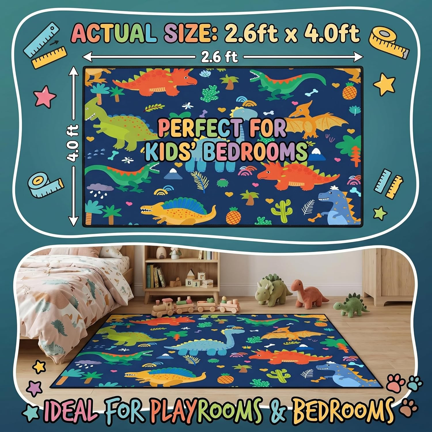 Lovely Blue Dinosaurs Area Rugs Lovely Dinosaur Rugs for Boys Kids Blue Cute Ani