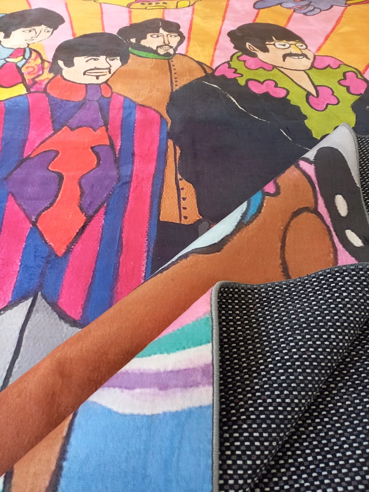 The Beatles Rug, Beatles Rug, Colorful Beatles Rug