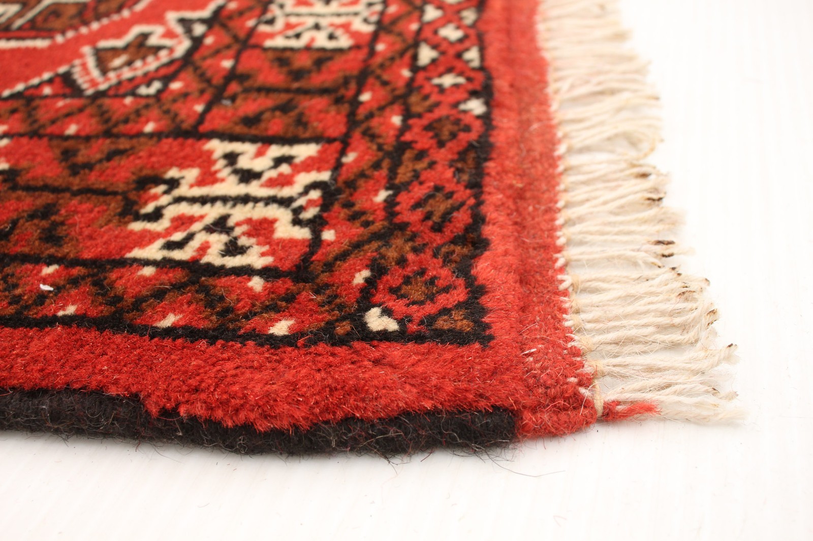 Vintage Hand-Knotted Area Rug 4’5″ x 6’7″ Traditional Wool Carpet