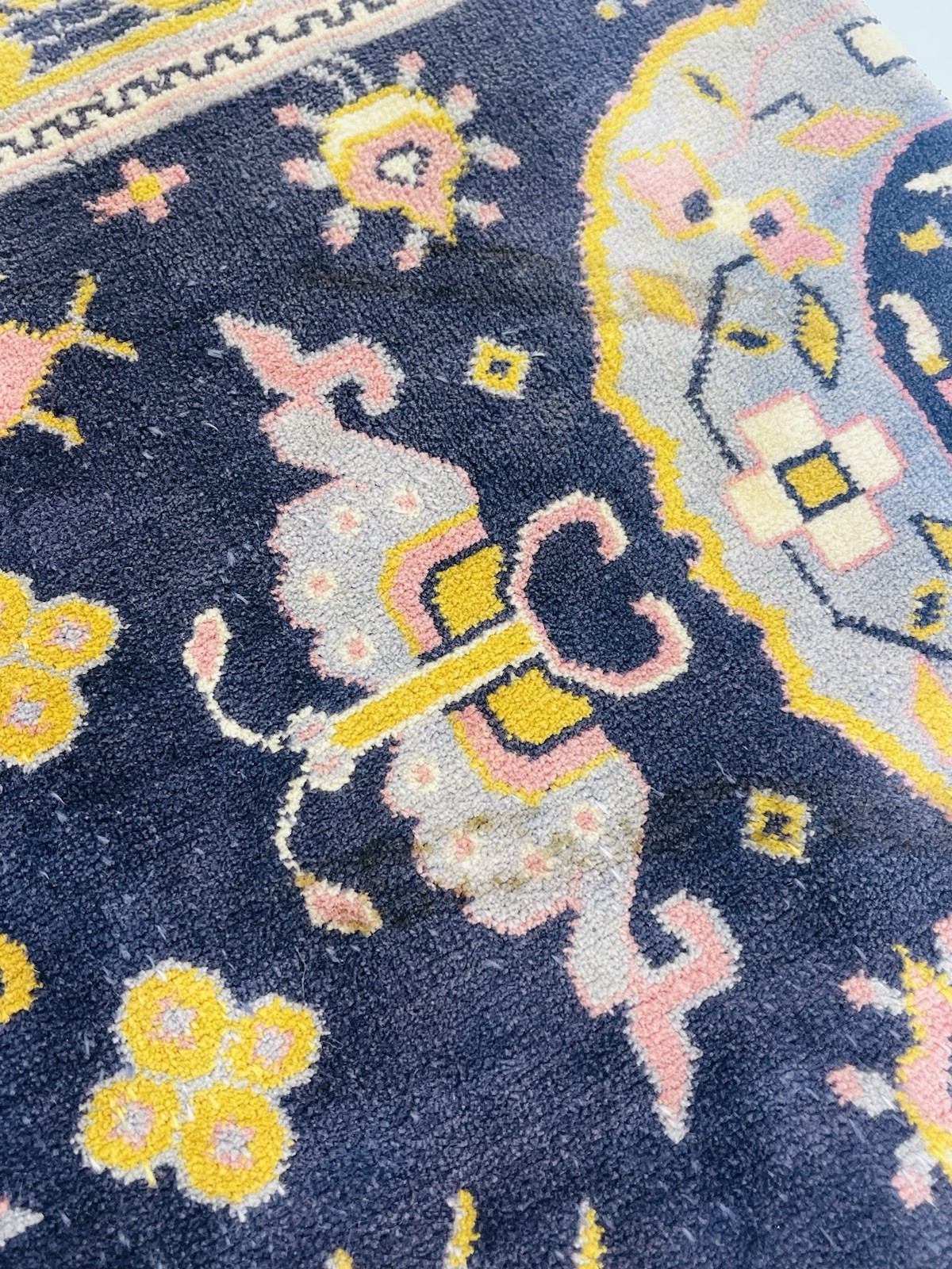 Mercerized Cotton Rug Made in Belgium 47” x 16 Appraised By Antiques Road Show