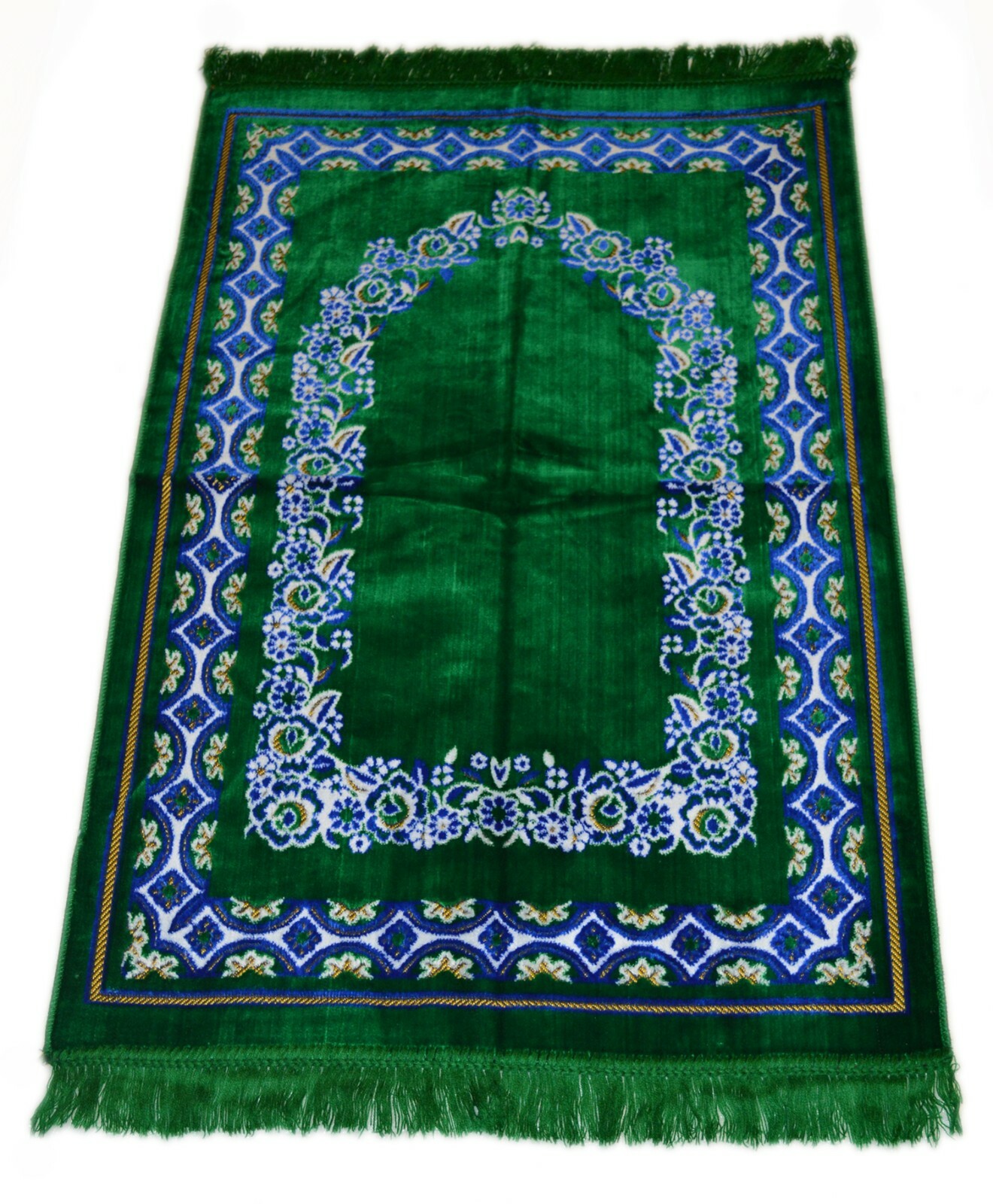 Prayer Rug Carpet Islamic Muslim Salah Meditation Mat Turkish Plush Portable