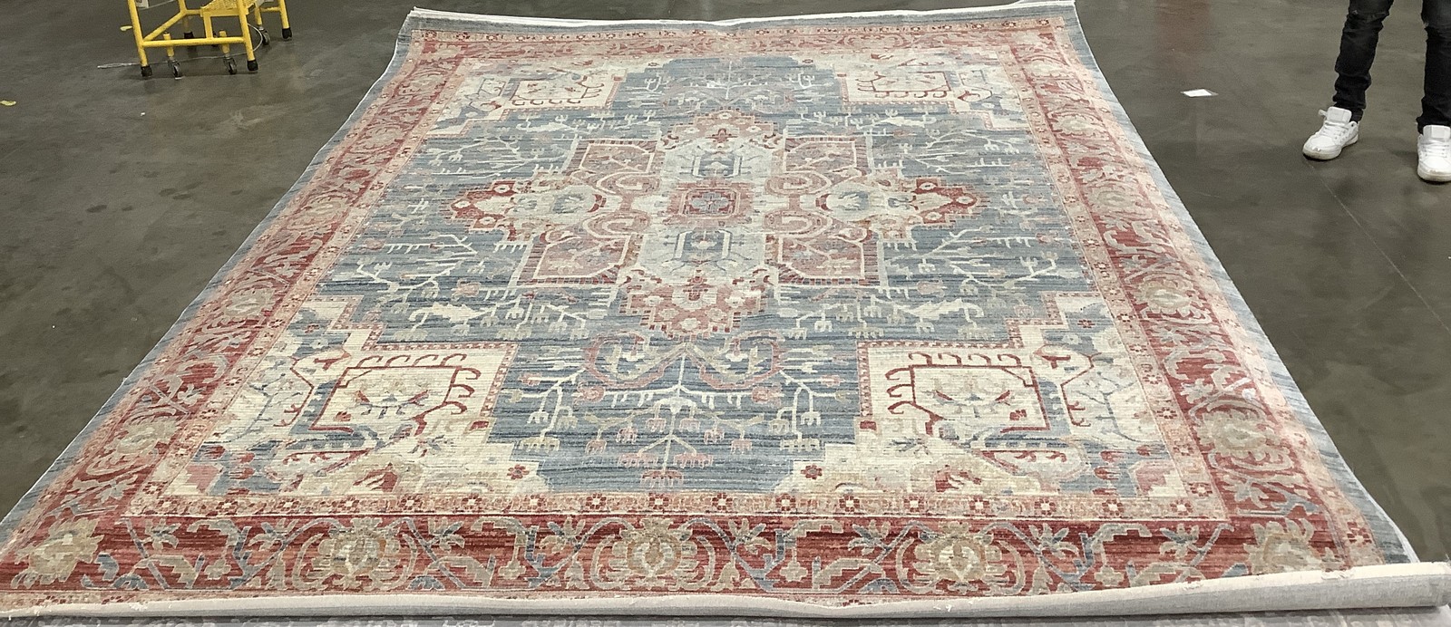 BLUE / RED 9′-0″ x 12′-0″ Back Stain Rug, Reduced Price 1172685711 KRA659M-9