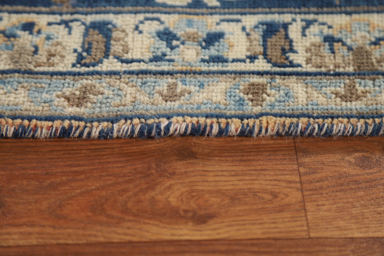 Vintage Muted Rust/ Navy Blue Traditional Najafabad Hand-knotted Area Rug 8×12