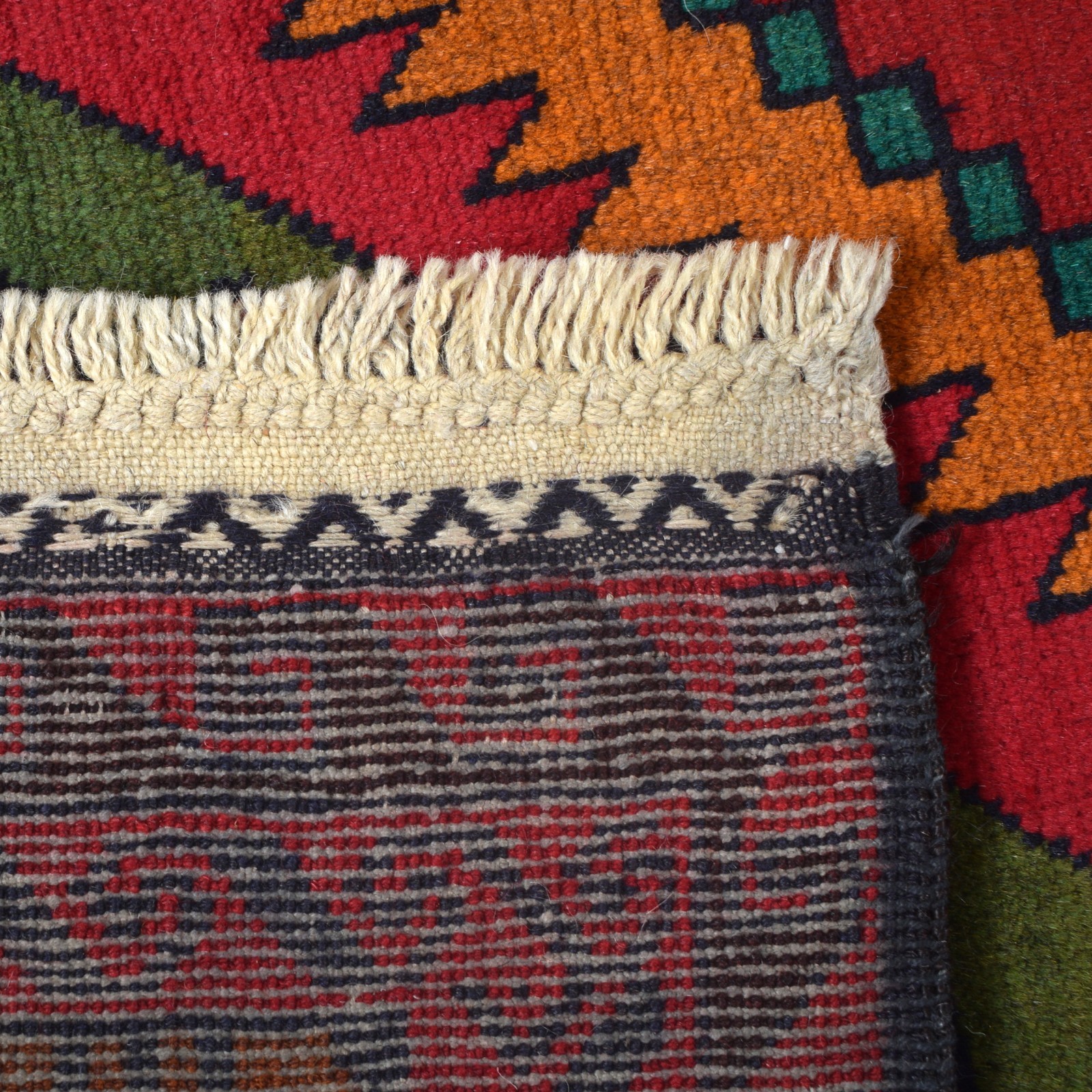 Pictorial Hand Knotted Tribal Pictorial Village Scenery Wool Rug 3’9×6’7ft 11659