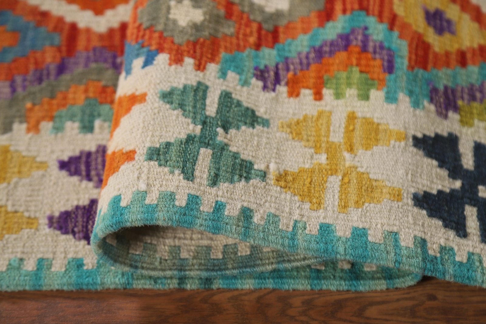 Tribal Nomadic-inspired Reversible Kilim Kelim Flatweave Rugs 4×6 ft