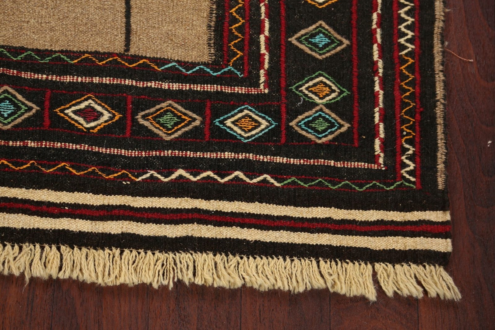 Tribal Sumak Kilim Hand-Woven Geometric Oriental Area Rug Traditional Carpet 4×6