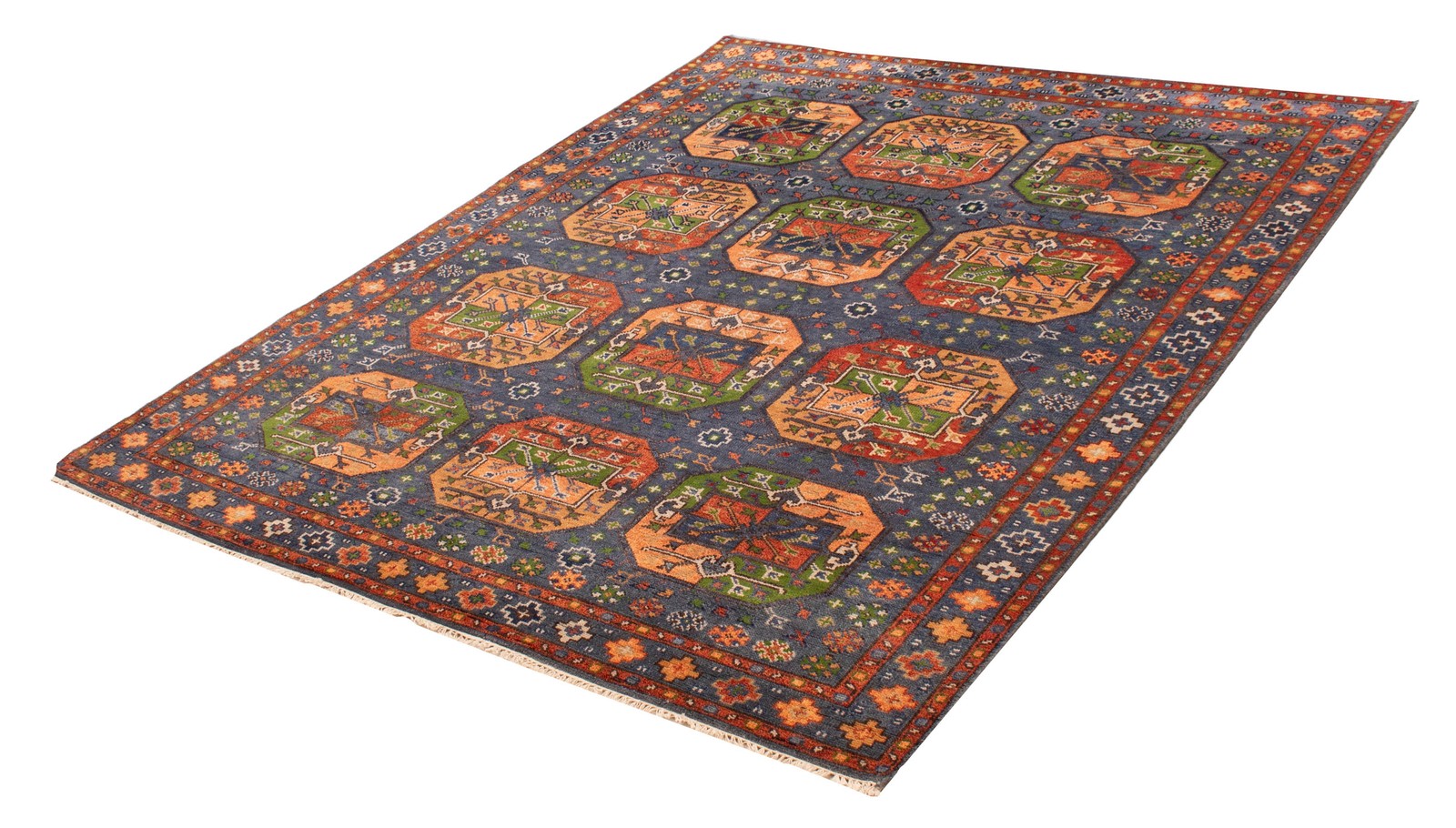 Traditional Hand-knotted Carpet 8’1″ x 9’10” Wool Oriental Area Rug