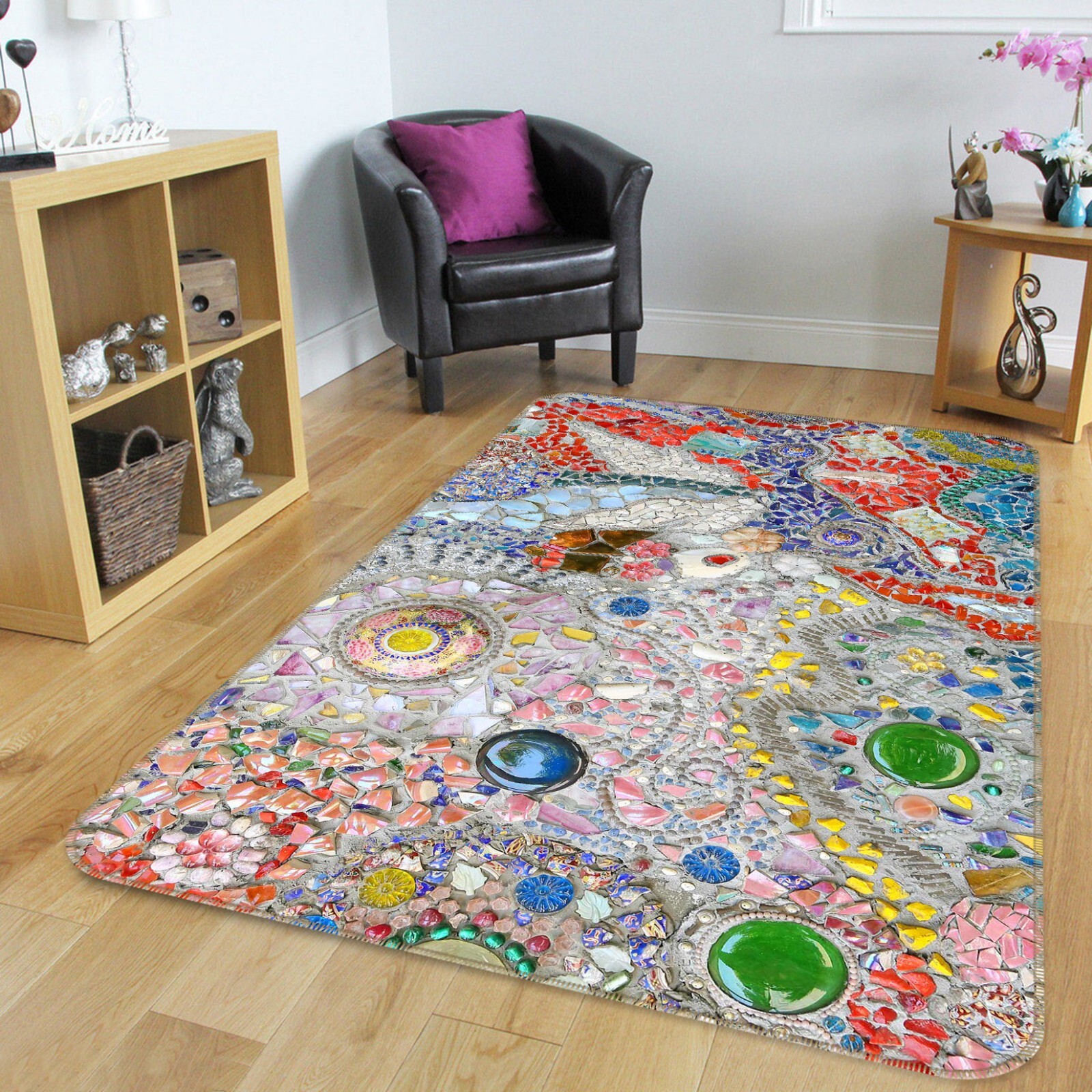 3D Colored Sapphire Emerald ZHUA072 Game Non Slip Rug Mat Photo Carpet Amy
