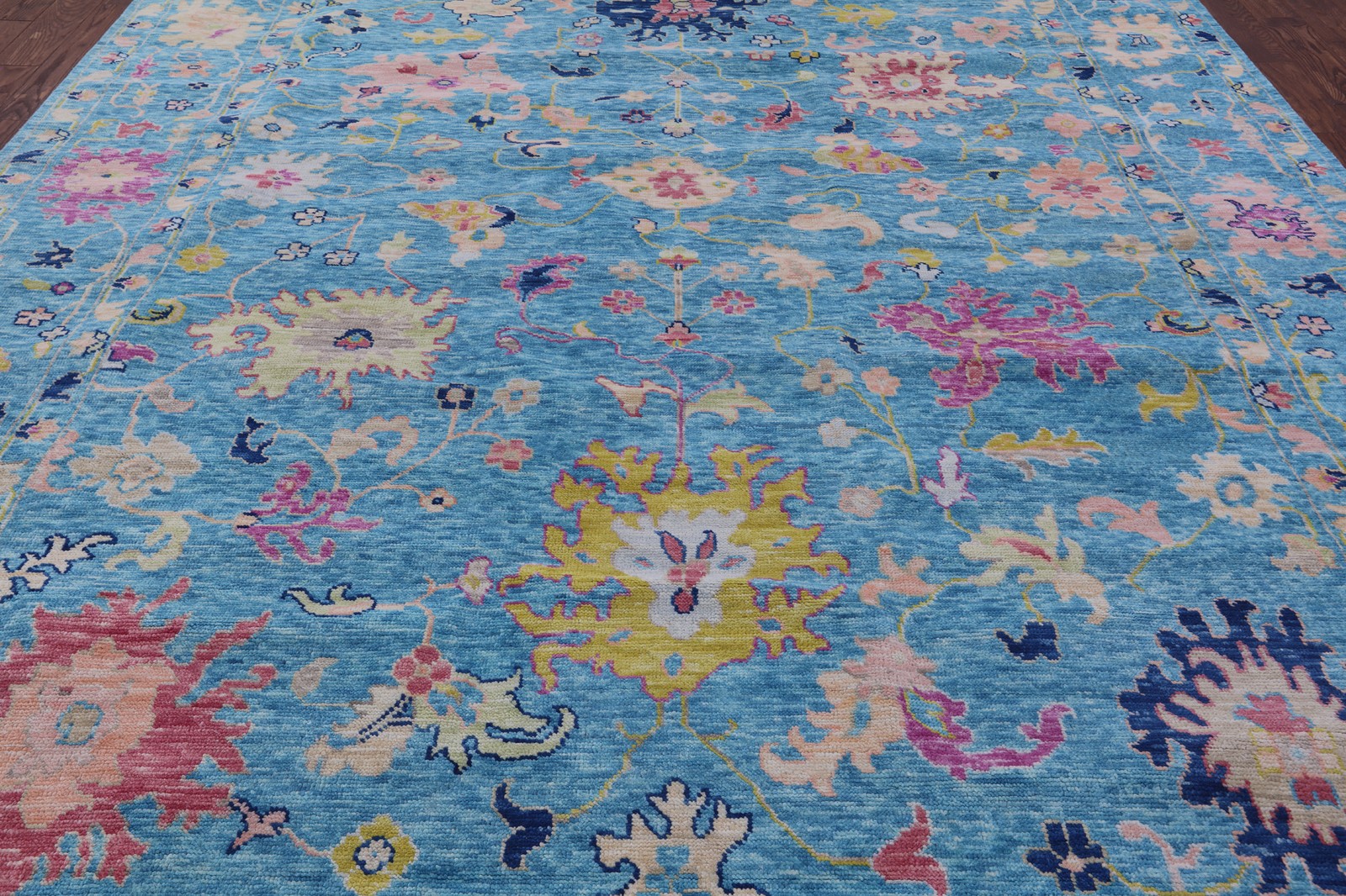 10′ 2″ X 13′ 11″ Turkish Oushak Hand Knotted Wool Rug – Q19792