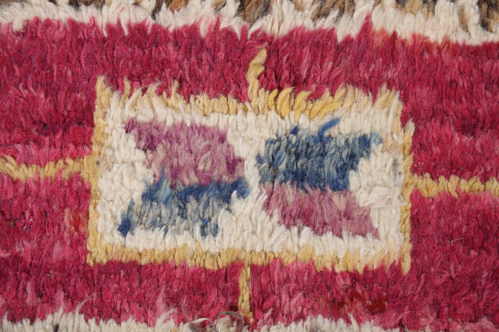 Geometric Moroccan Oriental Area Rug Hand-knotted Tribal Plush Wool Carpet 6×11