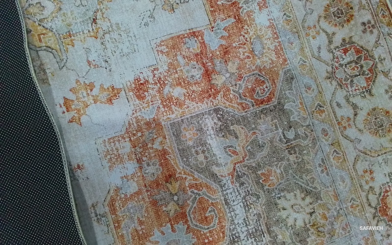 LIGHT GREY / RUST 6′-0″ x 9′-0″ Flaw in Rug, Reduced Price 1172777698 TSN105F-6