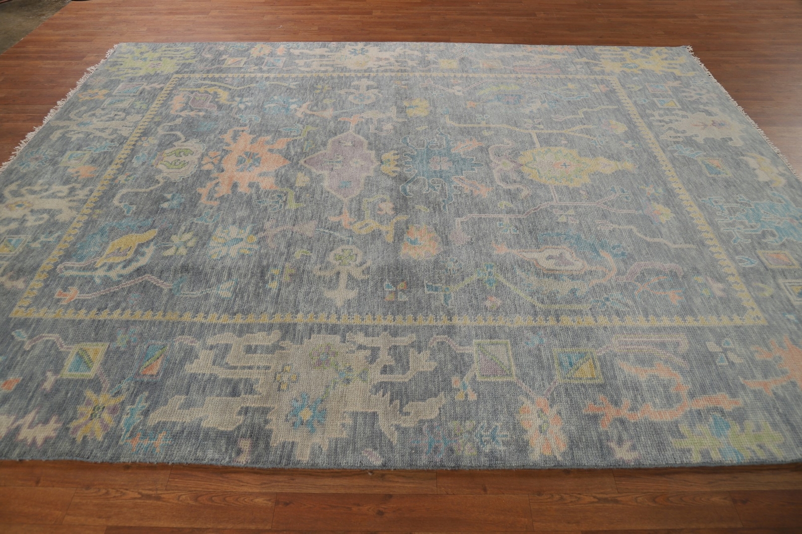 Handmade Oushak Indian Living Room Area Rug Wool Carpet 10′ 0″ x 8′ 1″