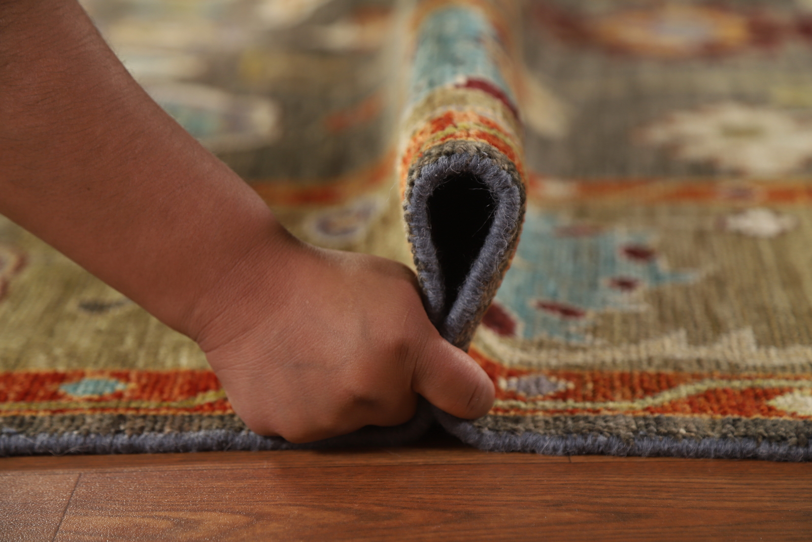 Vegetable Dye Handmade Oushak Turkish Living Room Area Rug Wool Carpet 8×10 ft