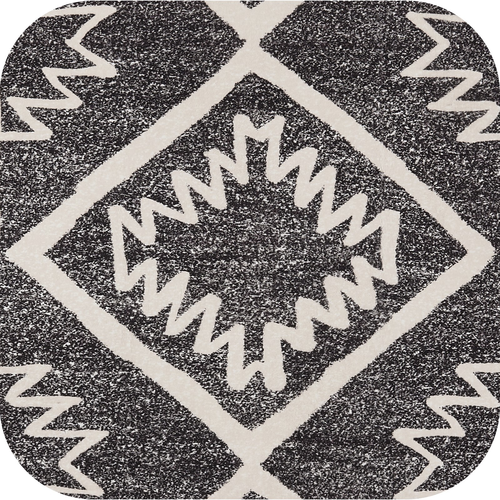 2×8 Runner Rug black Washable Modern Mat Soft Low Pile Non Slip Accent Mat