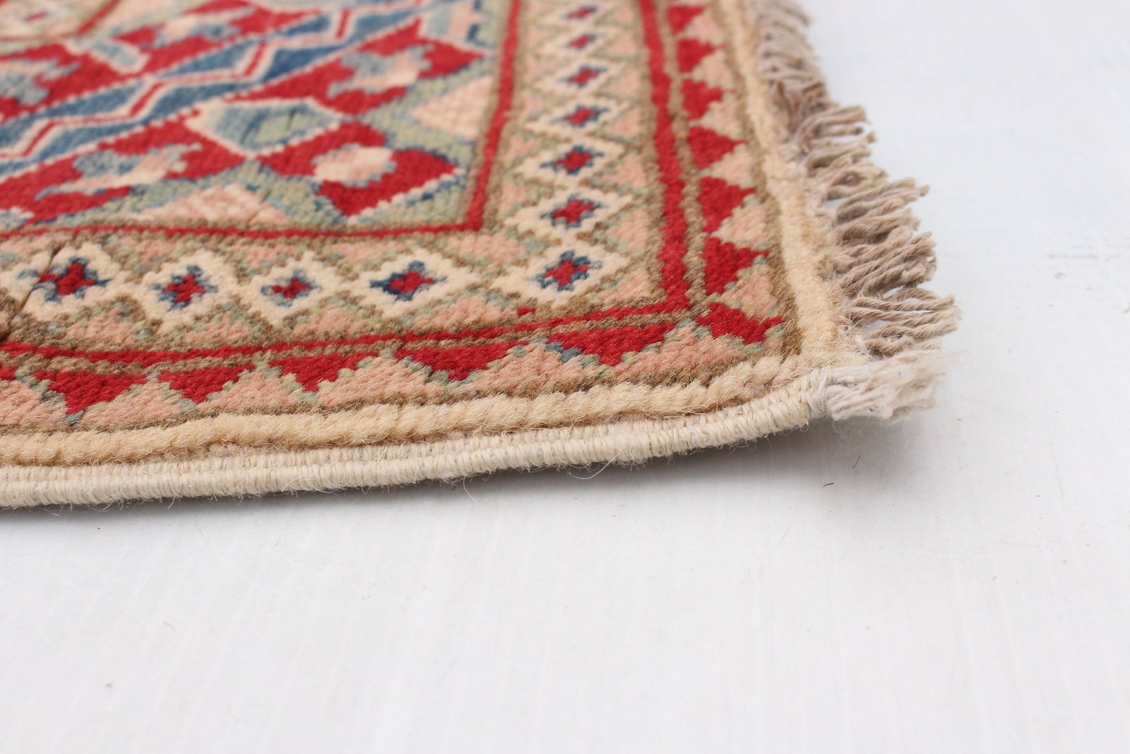 Traditional Cream Hand-knotted Area Rug 6’5″ x 9’7″ Oriental Carpet