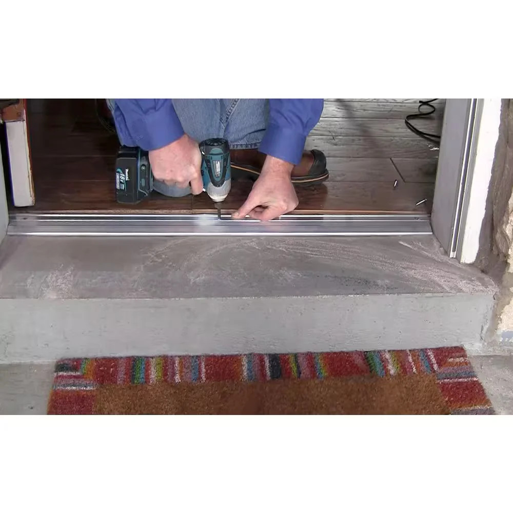 Frost King 3-3/4in x 36in Aluminum Silver Low-Rug Door Threshold DT36-36A