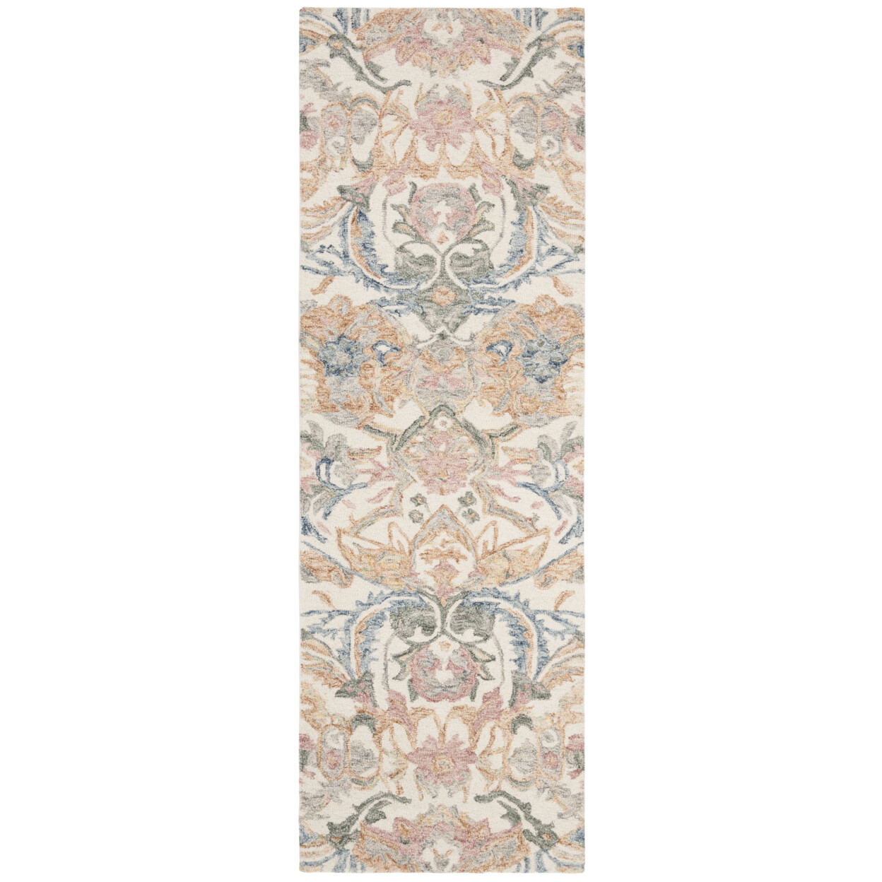 SAFAVIEH Micro-Loop MLP901M Handmade Ivory / Blue Rug
