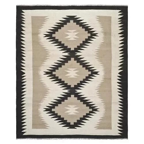 Southwest Navajo Kilim Wool Rug Handwoven Native American Aztec Large Area Rug