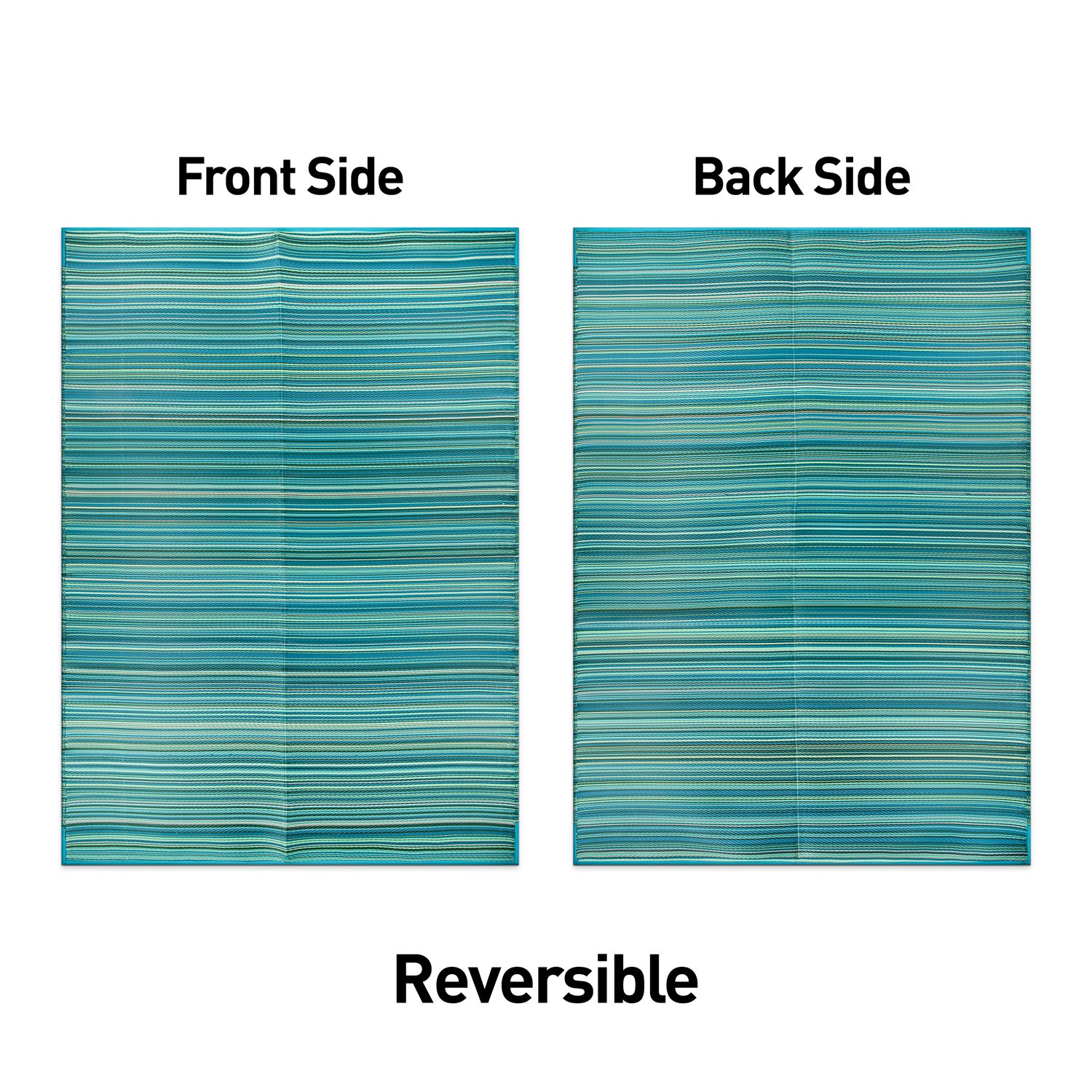 Rugshop Outdoor Rugs Modern Stripe Reversible Plastic Indoor Outdoor Carpet 5×7