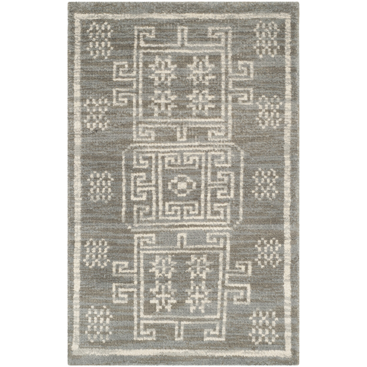 SAFAVIEH Kenya Collection KNY635A Hand-knotted Grey Rug
