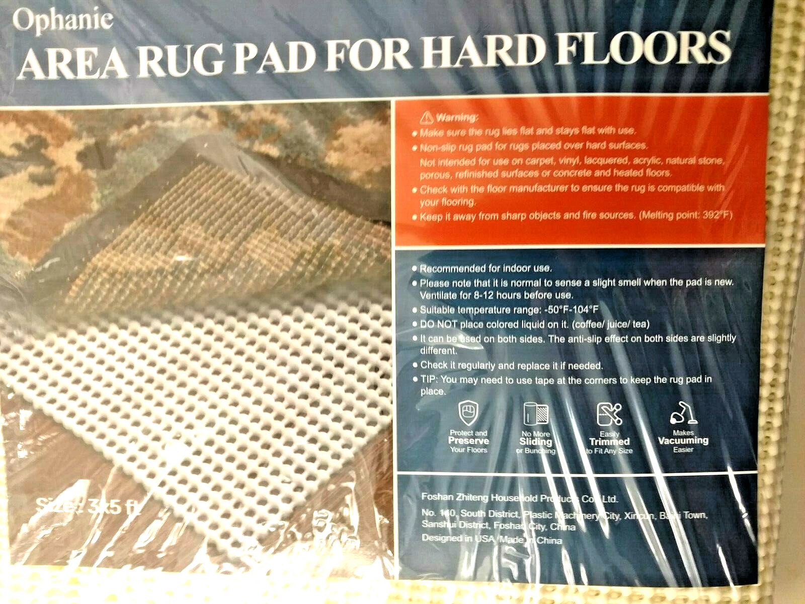 Non Slip Area Rug Pad Gripper Any Hard Surface Floors Protect Carpet