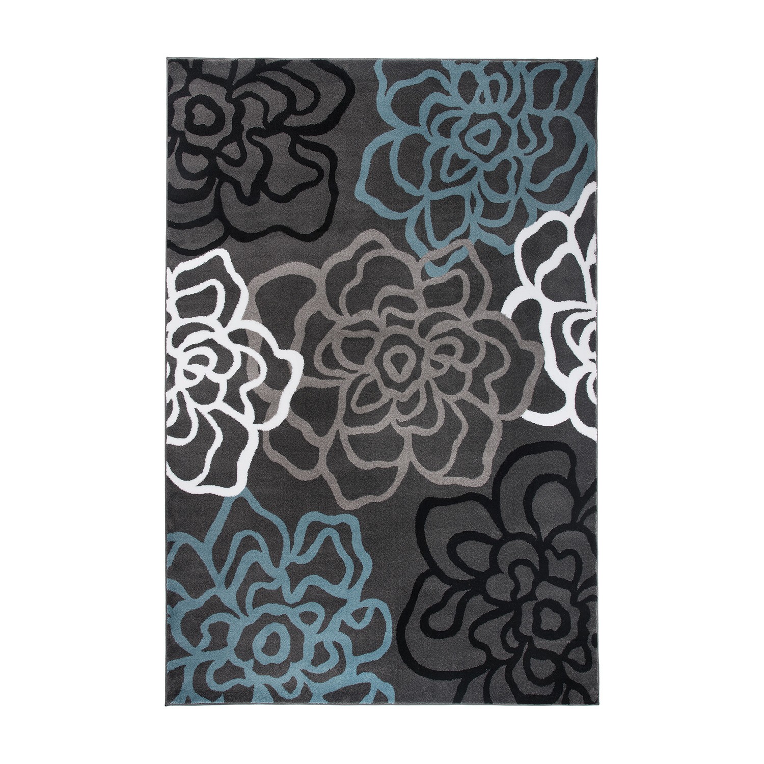 Rugshop Area Rug Contemporary Floral Flowers Rugs Bedroom Rugs Living Room Rugs