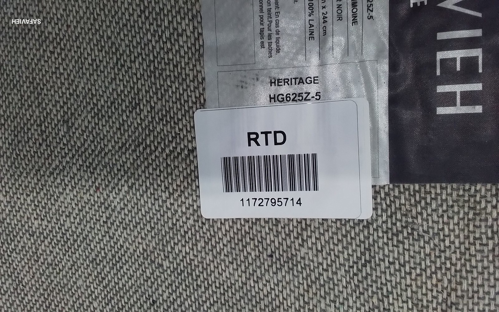 BLACK / GOLD 5′-0″ x 8′-0″ Flaw in Rug, Reduced Price 1172795714 HG625Z-5