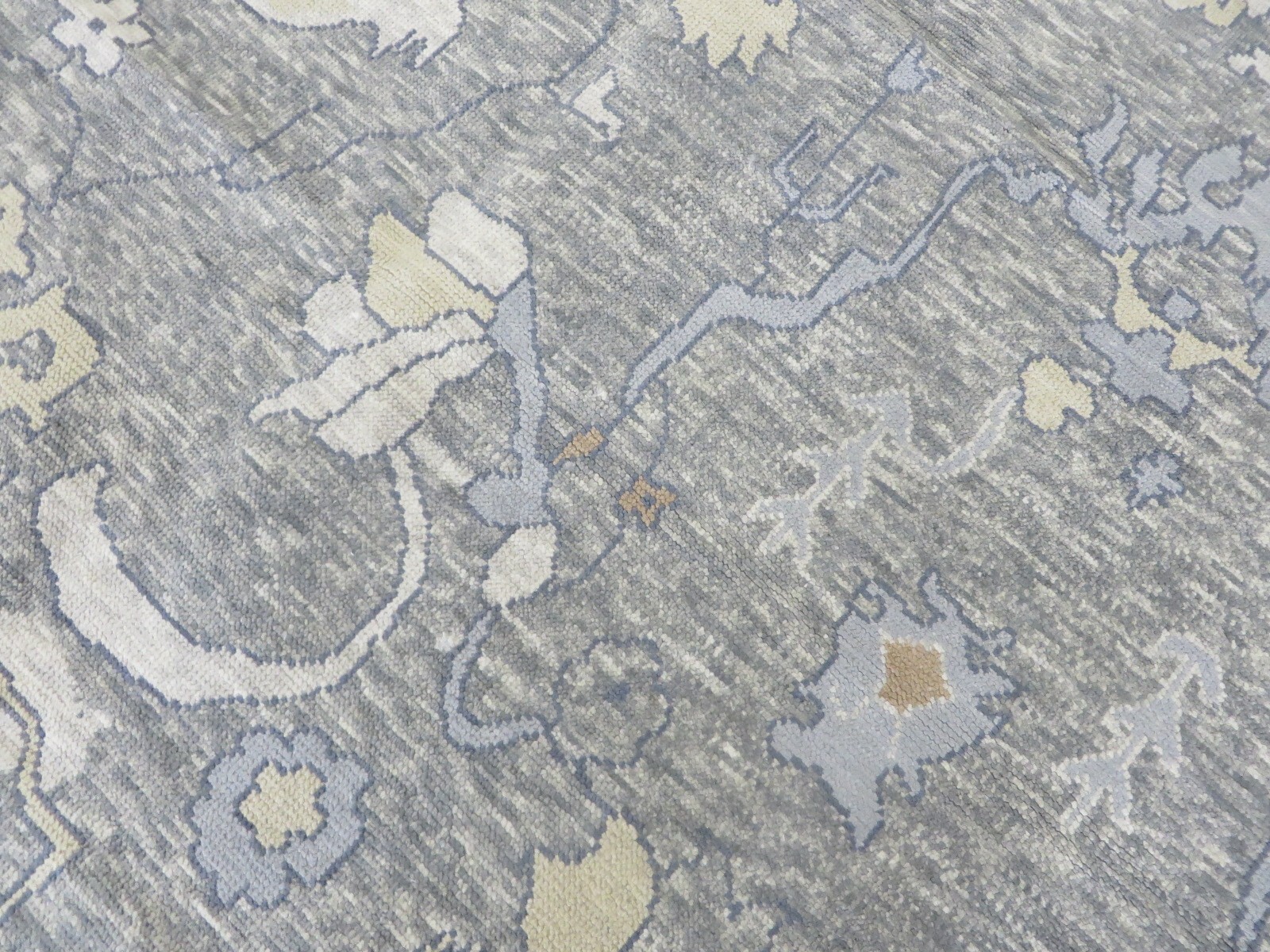 11’9 x 15’1 Hand Knotted Gray Modern Oushak Oriental Rug G14909