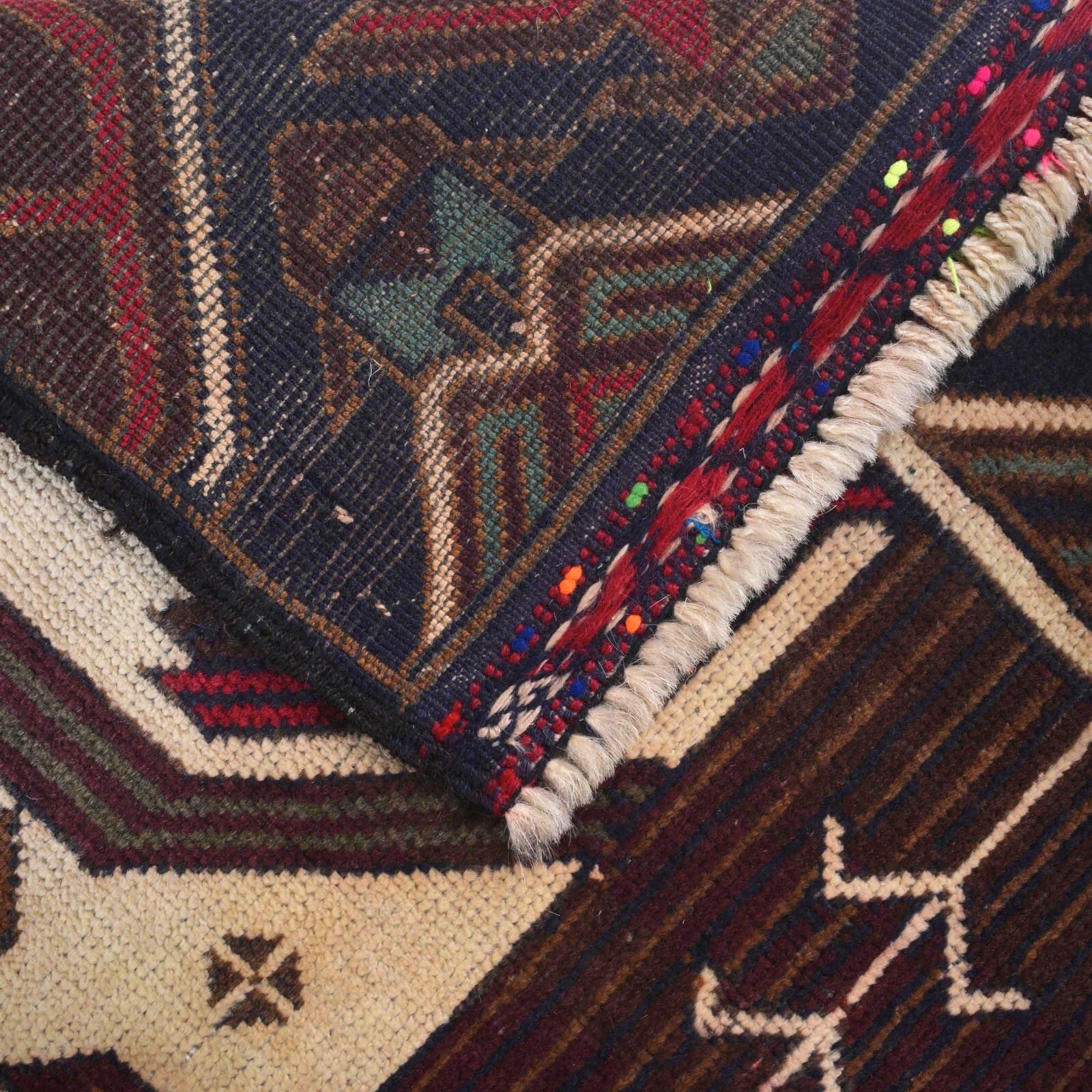 Attractive Tribal Handmade Rug 2’11×5’0 Oriental Wool Area Decorative Rug W15148