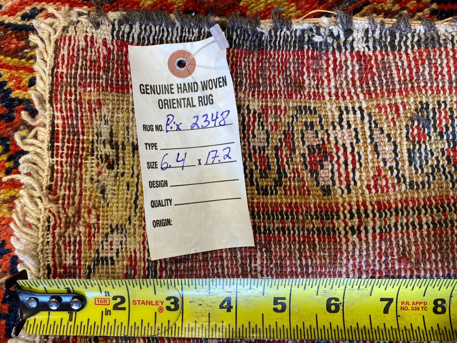 6.4 x 17.2 Antique Perrsian Tribbal Rug Gallery Size #PIX-2348