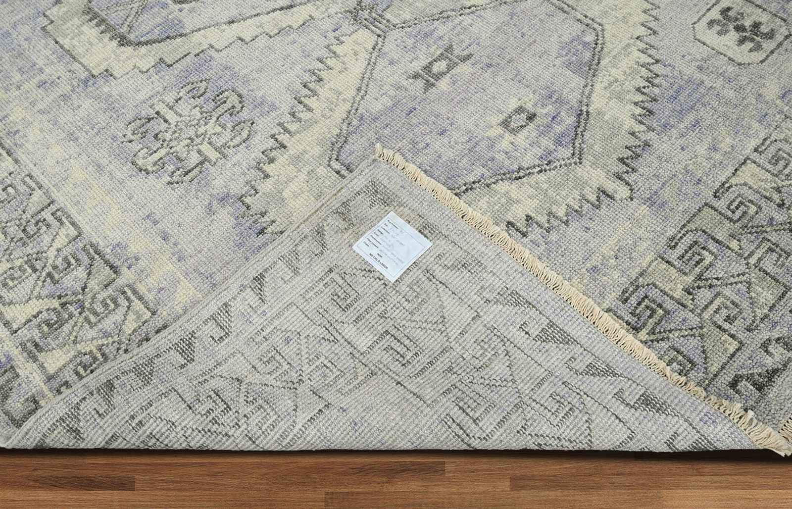6’5”x9’6” Gray Hand Knotted Traditional Oushak Wool Oriental Area Rug