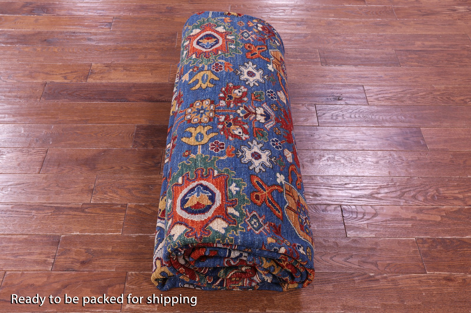 Blue Heriz Serapi Handmade Wool Rug 9′ 11″ X 14′ 1″ – Q22803