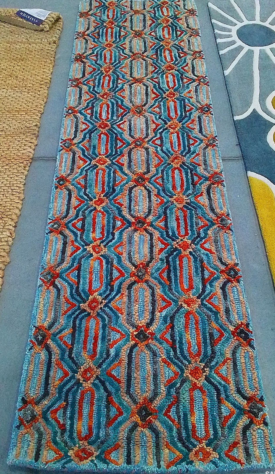 LIGHT BLUE / BLUE 2′-3″ x 8′-0″ Flaw in Rug, Reduced Price 1172790159 TRC511M-28