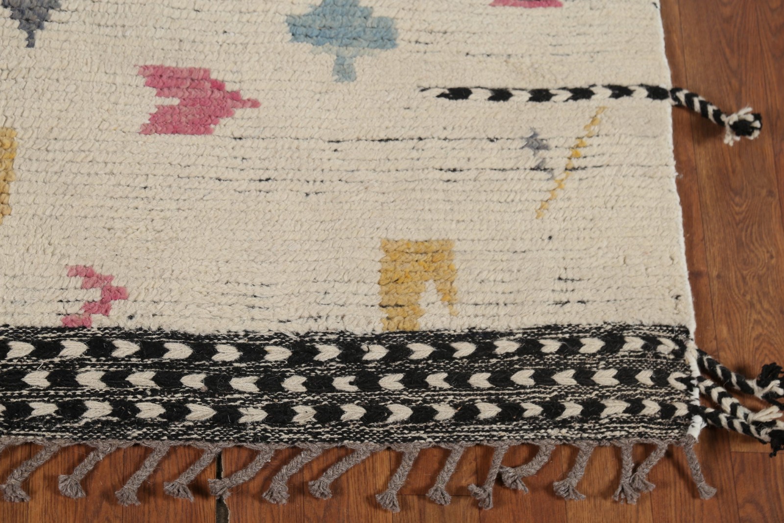 Earth Tone Handmade Moroccan Area Rug 5×9 Ft Oriental Wool Carpet Modern Rug