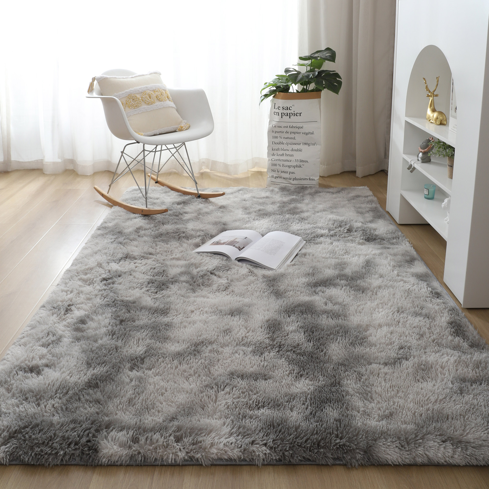 Large Area Rug Ultra Soft Shag Fluffy Rugs Carpets Floor Mat for Living Room NEW