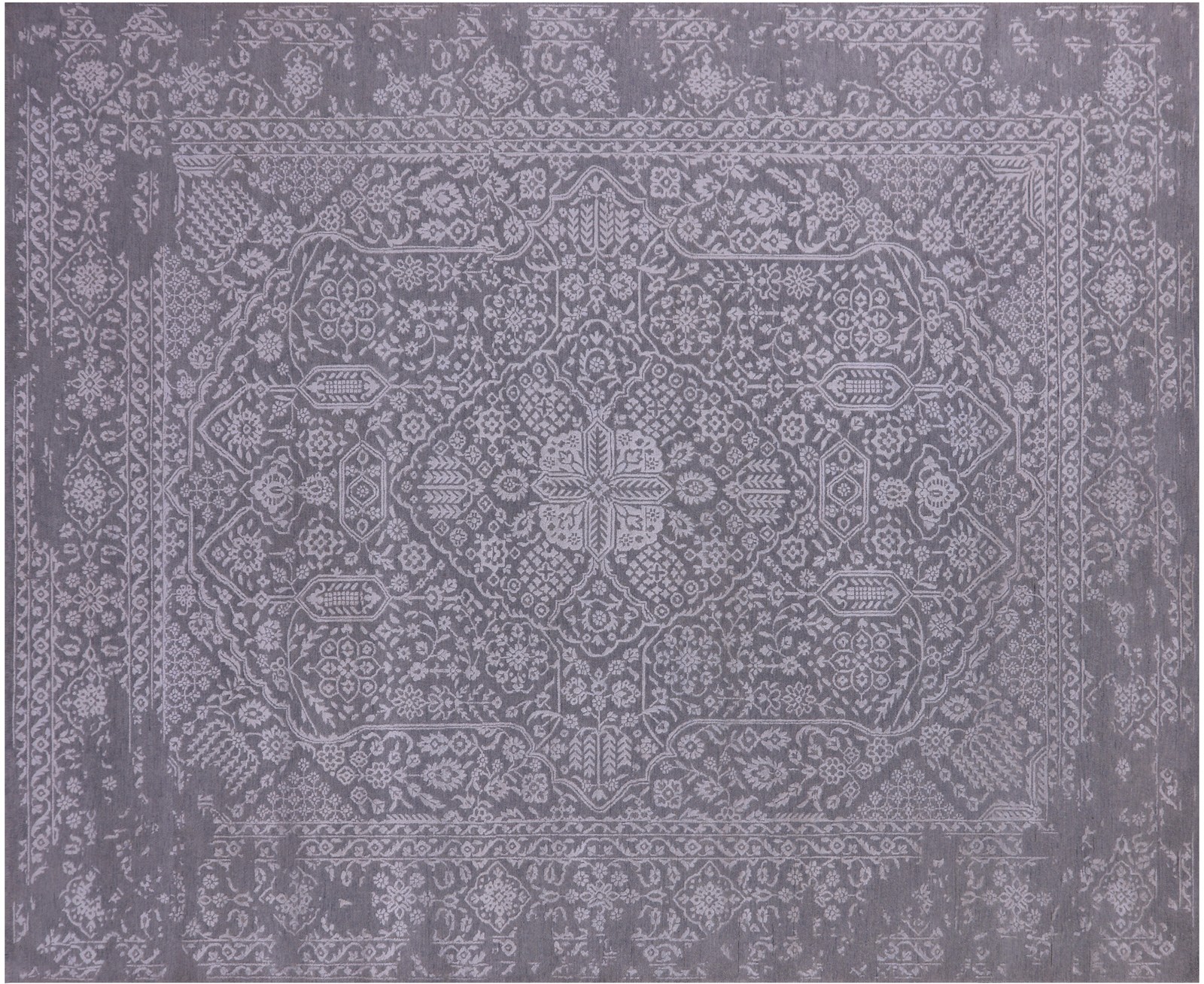 Traditional Handmade Wool & Silk Rug 8′ 1″ X 10′ 0″ – Q21642