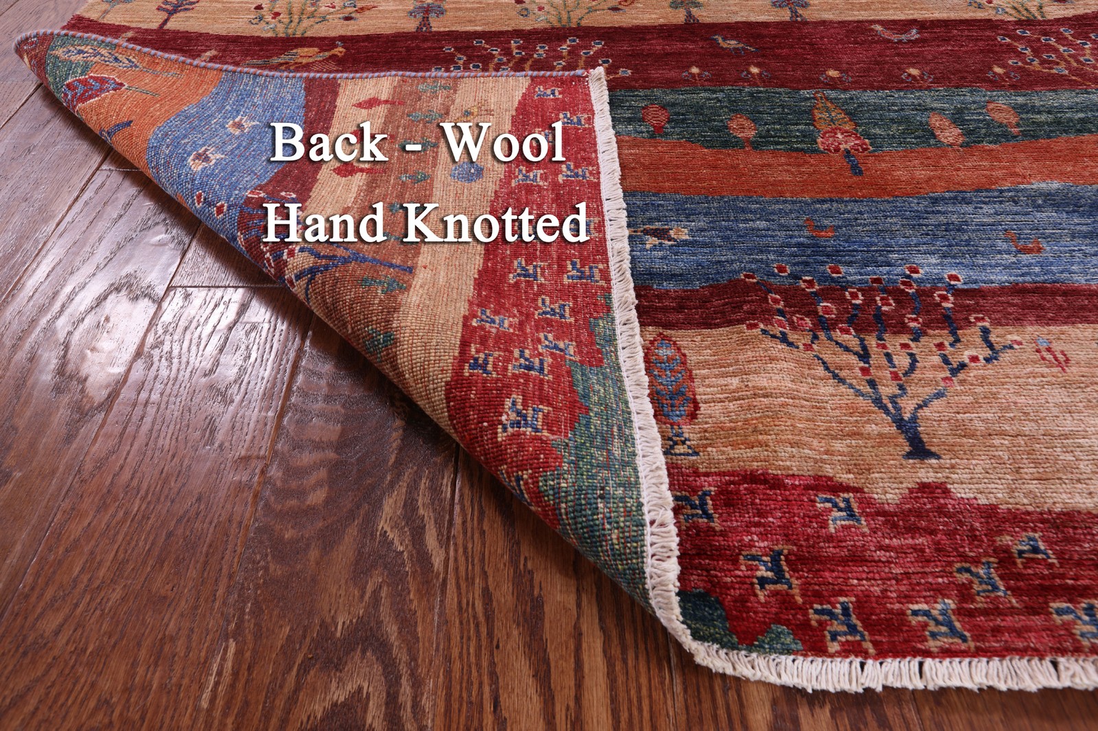 5′ 1″ X 6′ 7″ Gabbeh Tribal Hand-Knotted Wool Rug – Q23277