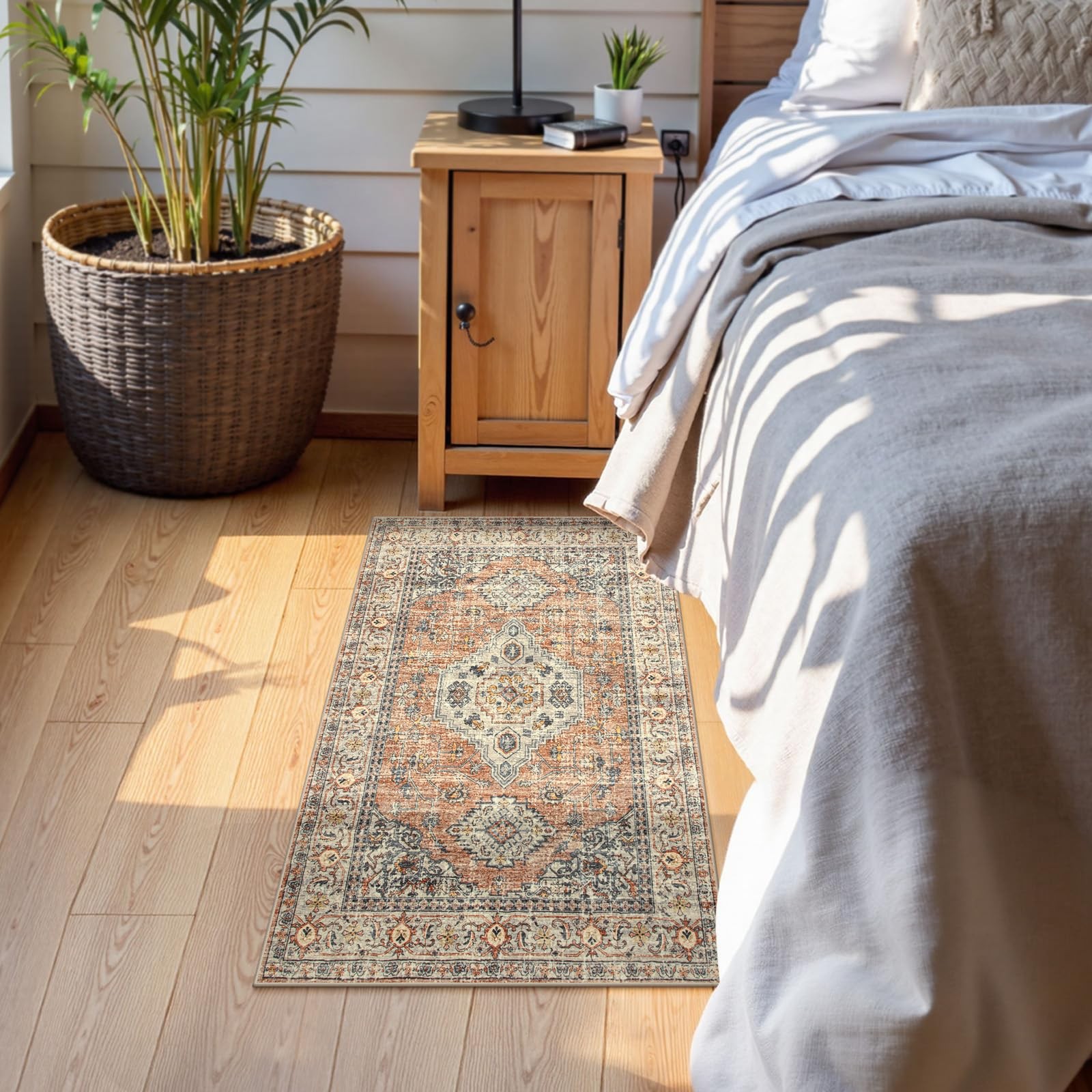 Oriental 2×3 Washable Rugs for Entryway, Soft Door Mat Indoor Entrance Small …