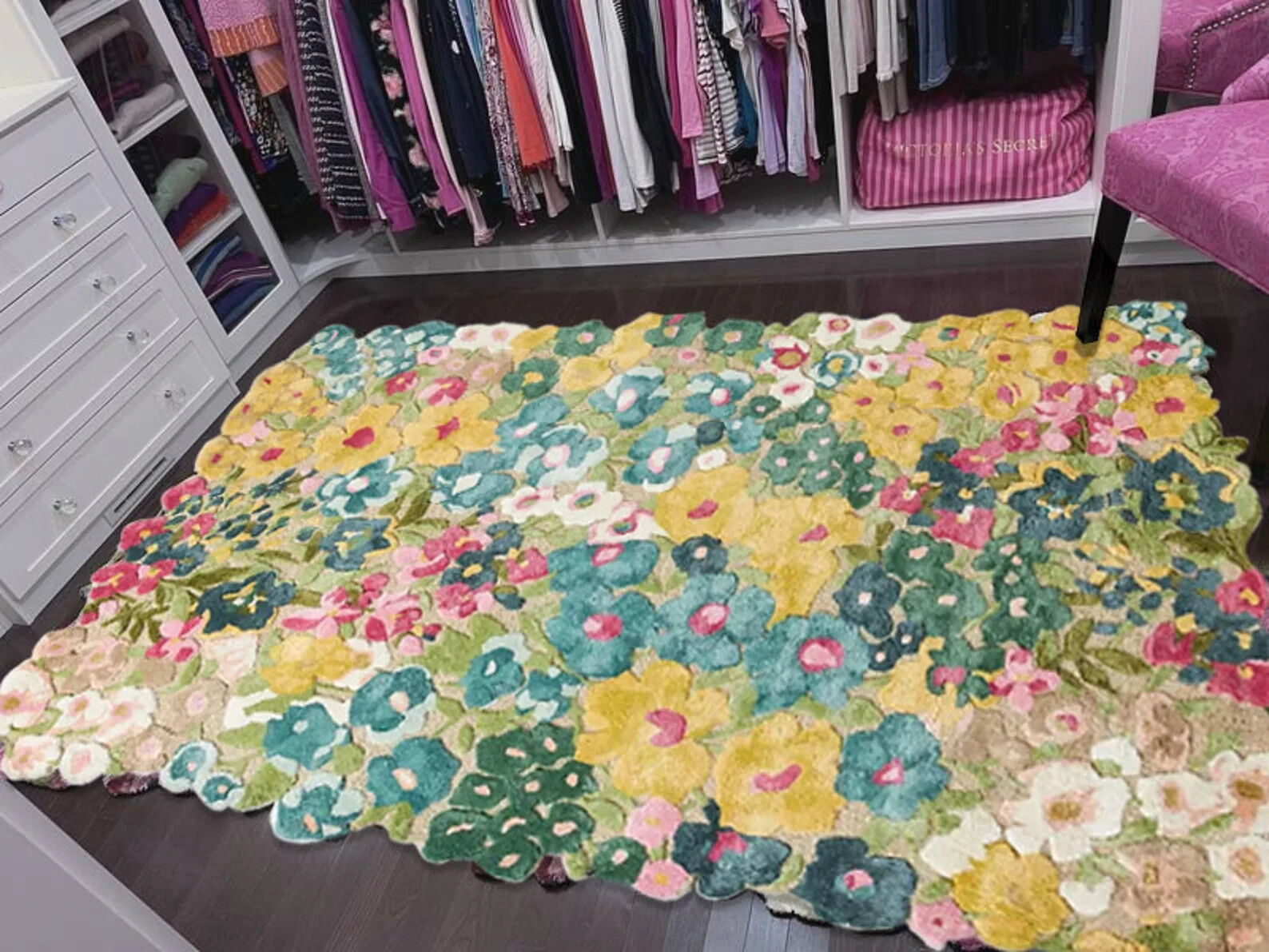 Cassia Rug Hand Tufted Rug Handmade Area Rug 100% Woolen Rugs for Bedroom, Kids