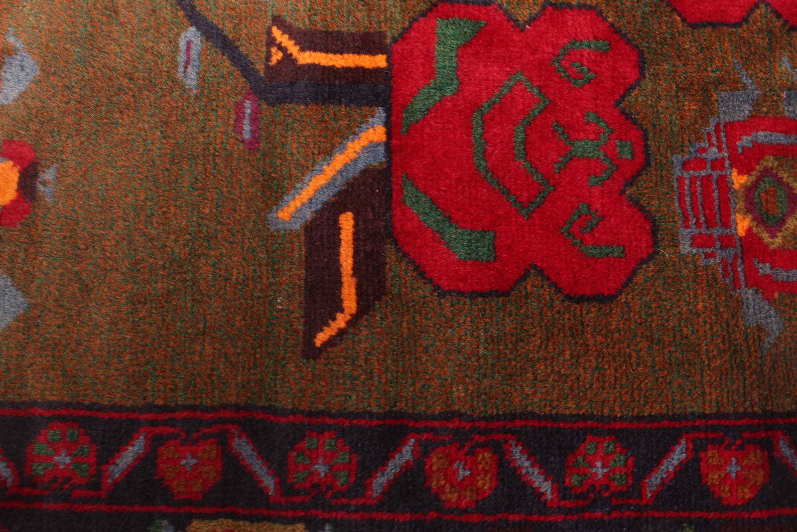 Traditional Vintage Hand-Knotted Area Rug 3’5″ x 6’9″ Oriental Wool Carpet
