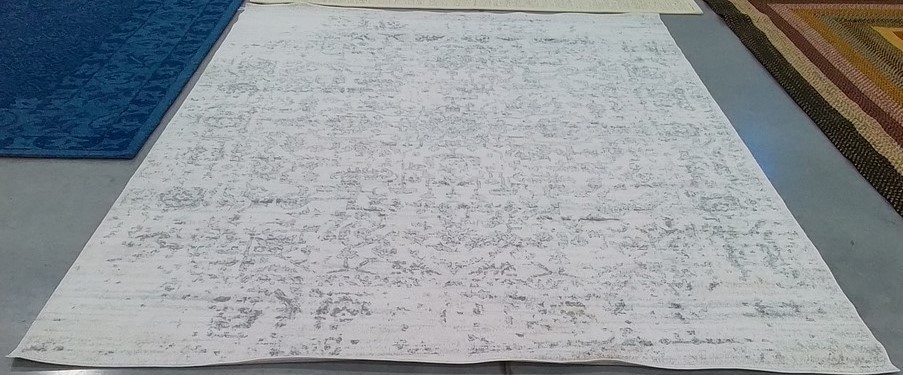 SILVER / IVORY 8′-0″ x 10′-0″ Back Stain Rug, Reduced Price 1172806905 MAD603G-8