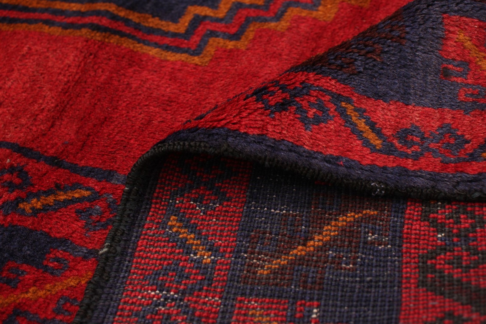 Vintage 5’1″ x 12’6″ Traditional Hand Knotted Vegetable Dye Wool Area Rug