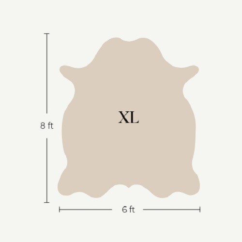 Real Cowhide Rug in Light Tricolor | Extra Large 6′ x 8′